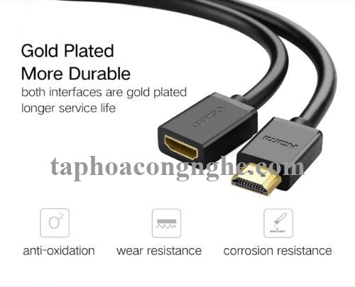 Ugreen 10146 5M màu Đen Cáp tín hiệu HDMI nối dài hỗ trợ 4K x 2K HD107 30010146